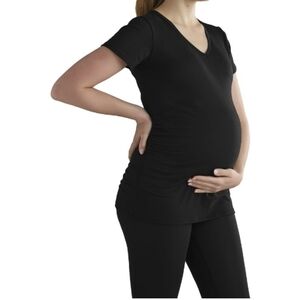 TIME & TRU MATERNITY ACTIVE V- NECK TEE